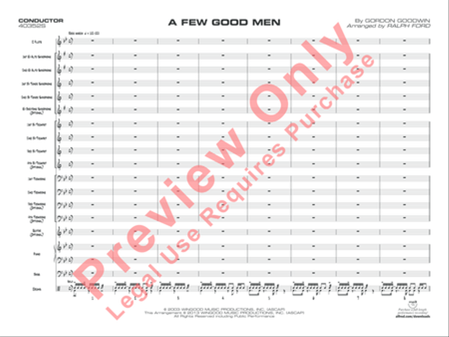 A Few Good Men Jazz Ensemble scores gallery preview page 2