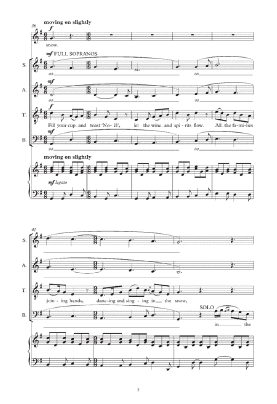 In The Snow In The Snow 4-Part scores gallery preview page 5