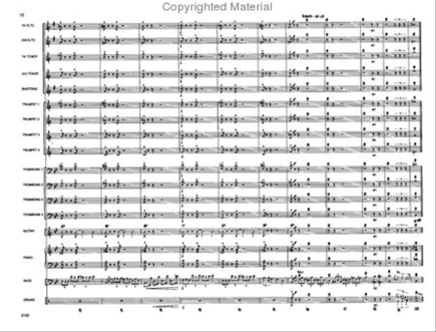 Touchin' All The Basses Jazz Ensemble scores gallery preview page 13