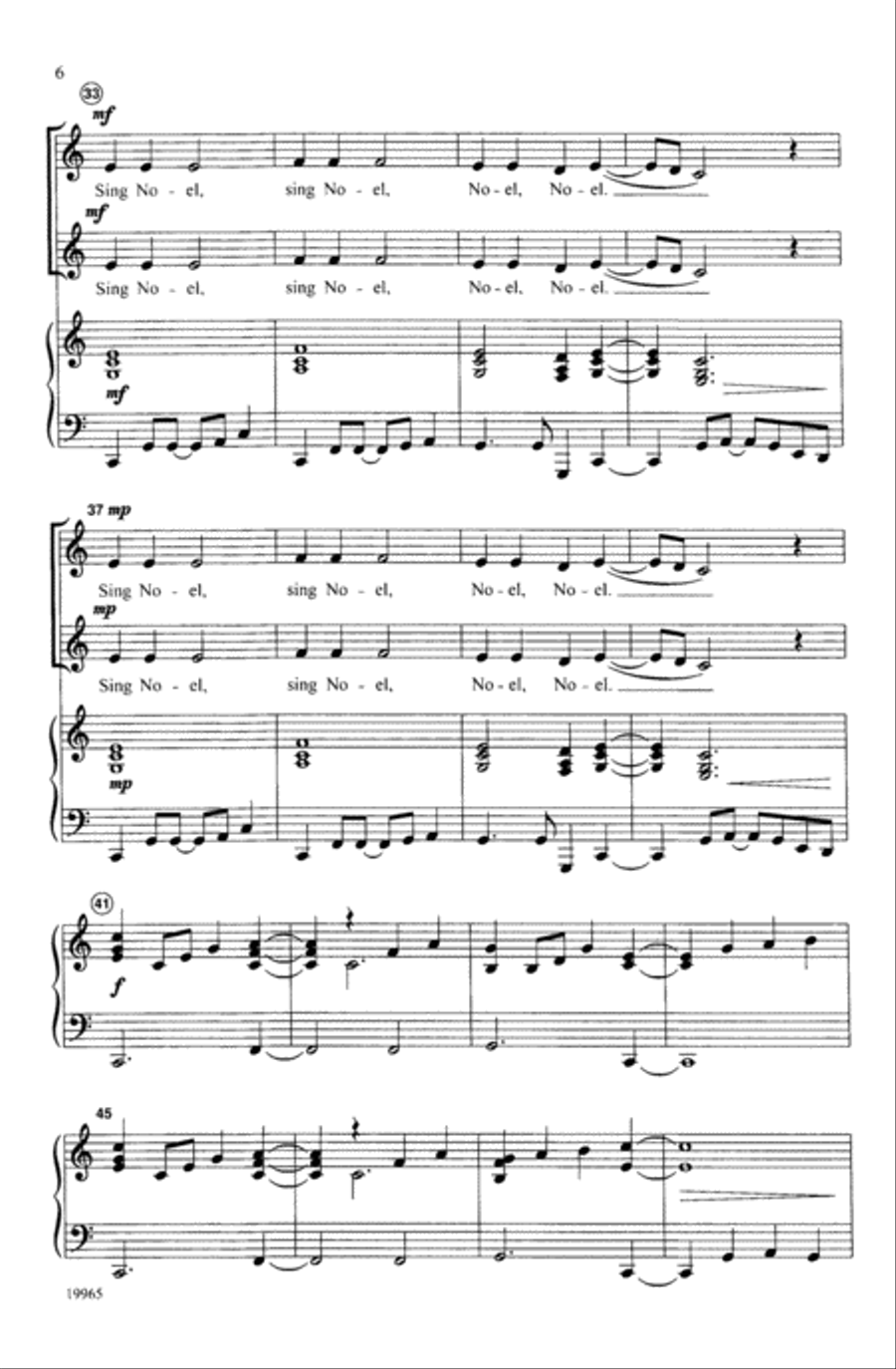 African Noel Unison Choir scores gallery preview page 5