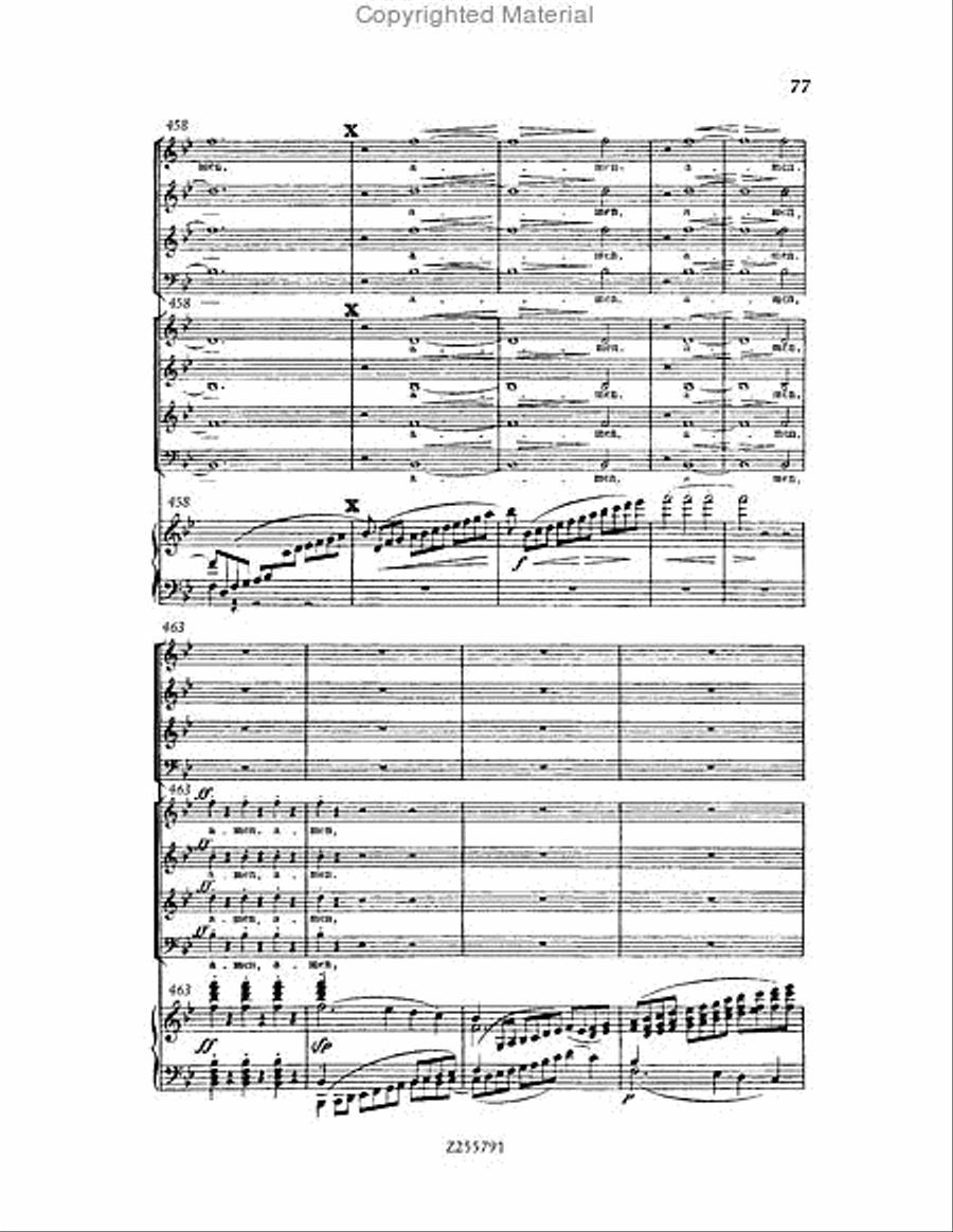 Missa Solemnis, Op.123 Choir scores gallery preview page 77