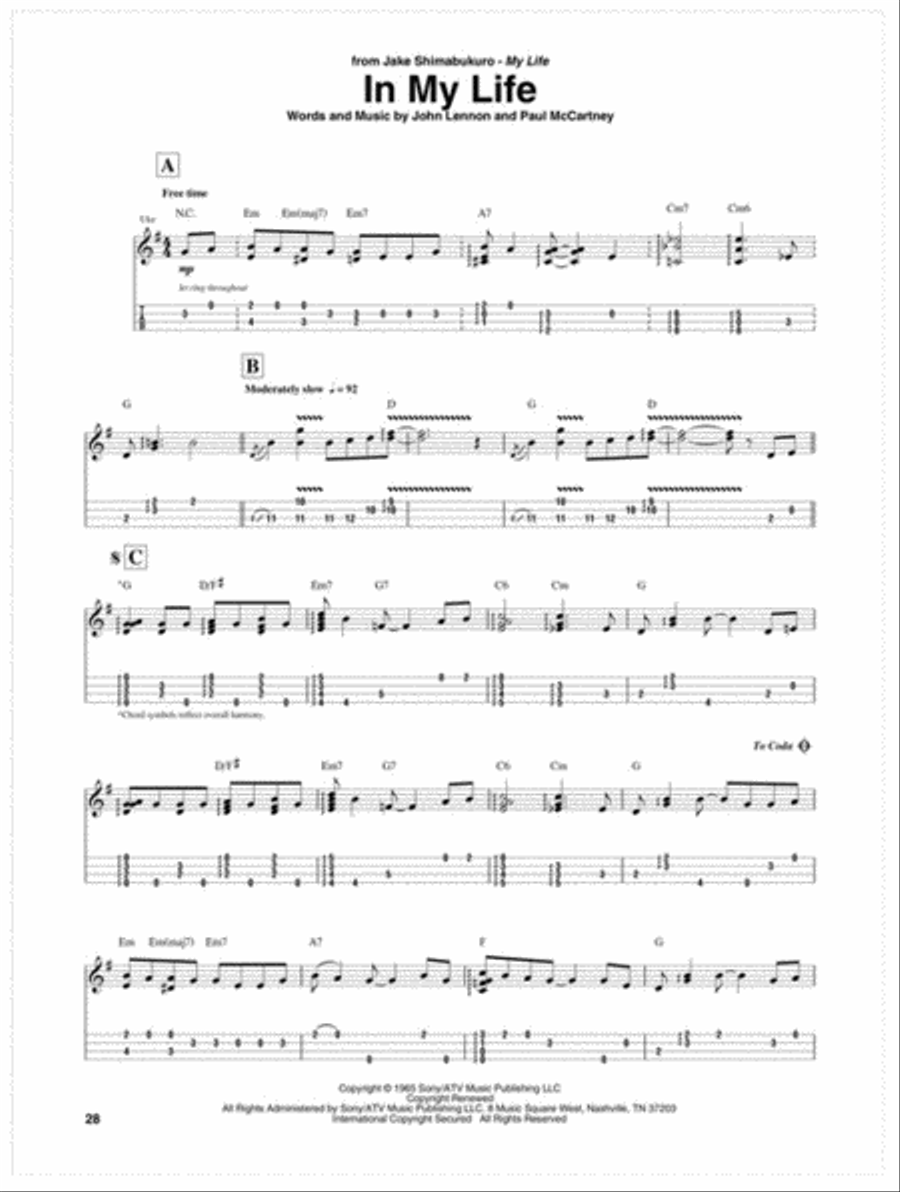 Ukulele Tab Guitar Tablature scores gallery preview page 4