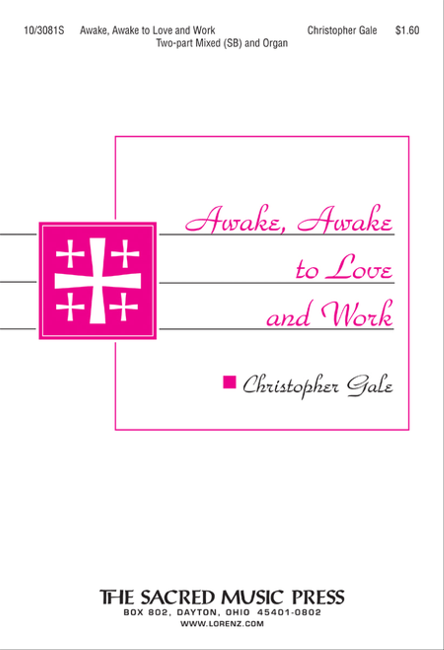 Awake, Awake to Love and Work 2-Part scores gallery preview page 1