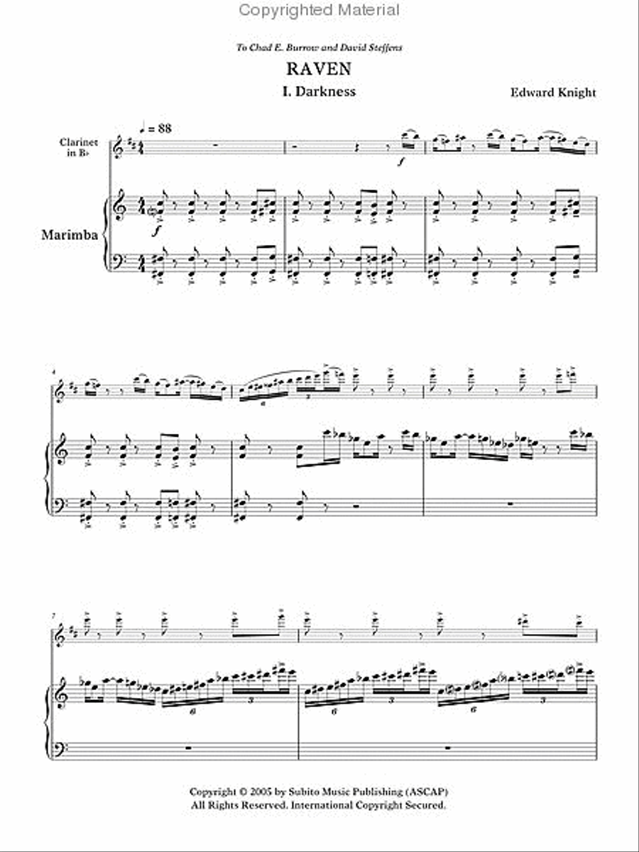 Raven Clarinet scores gallery preview page 2