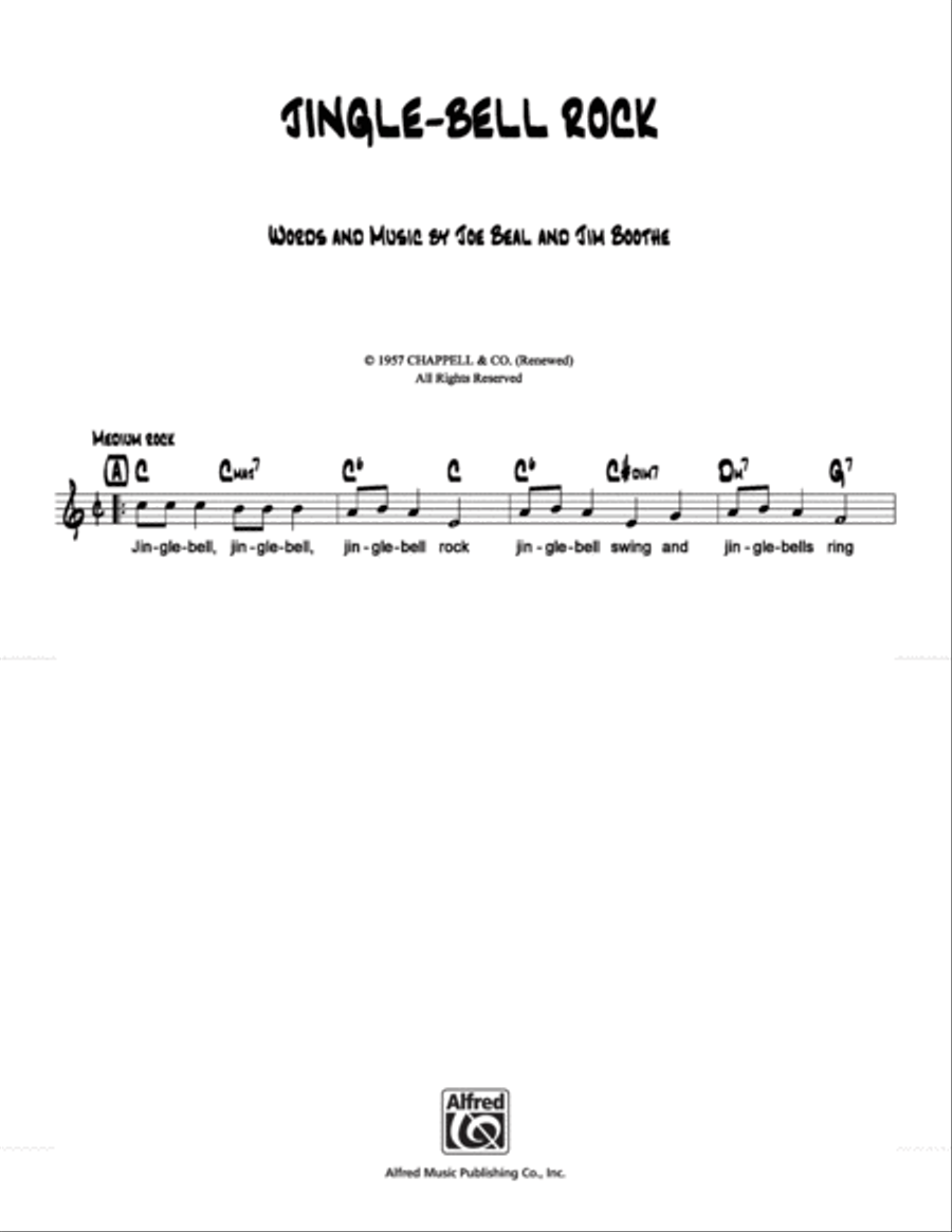Jingle Bell Rock School and Community scores gallery preview page 1