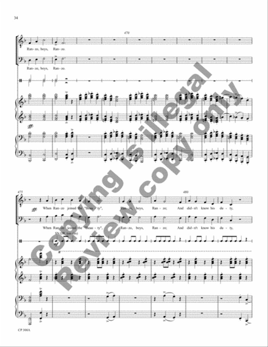 American Folk Song Suite (Full Score) Choir scores gallery preview page 33