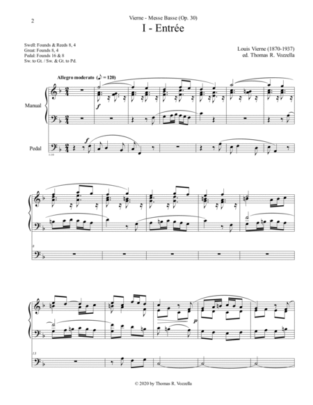 Mass for Organ - Messe Basse, Opus 30 (Organ Solo) image number null