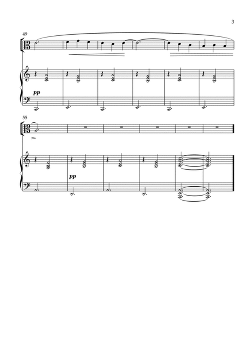 Gymnopédie nº 3 - For Viola and Piano image number null