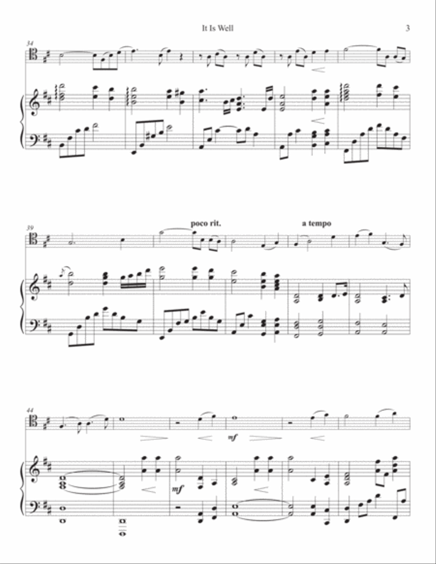 It Is Well - Piano & Cello Piano scores gallery preview page 5