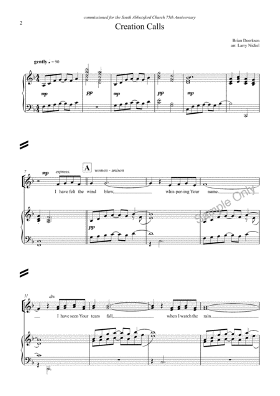 Creation Calls 4-Part scores gallery preview page 2