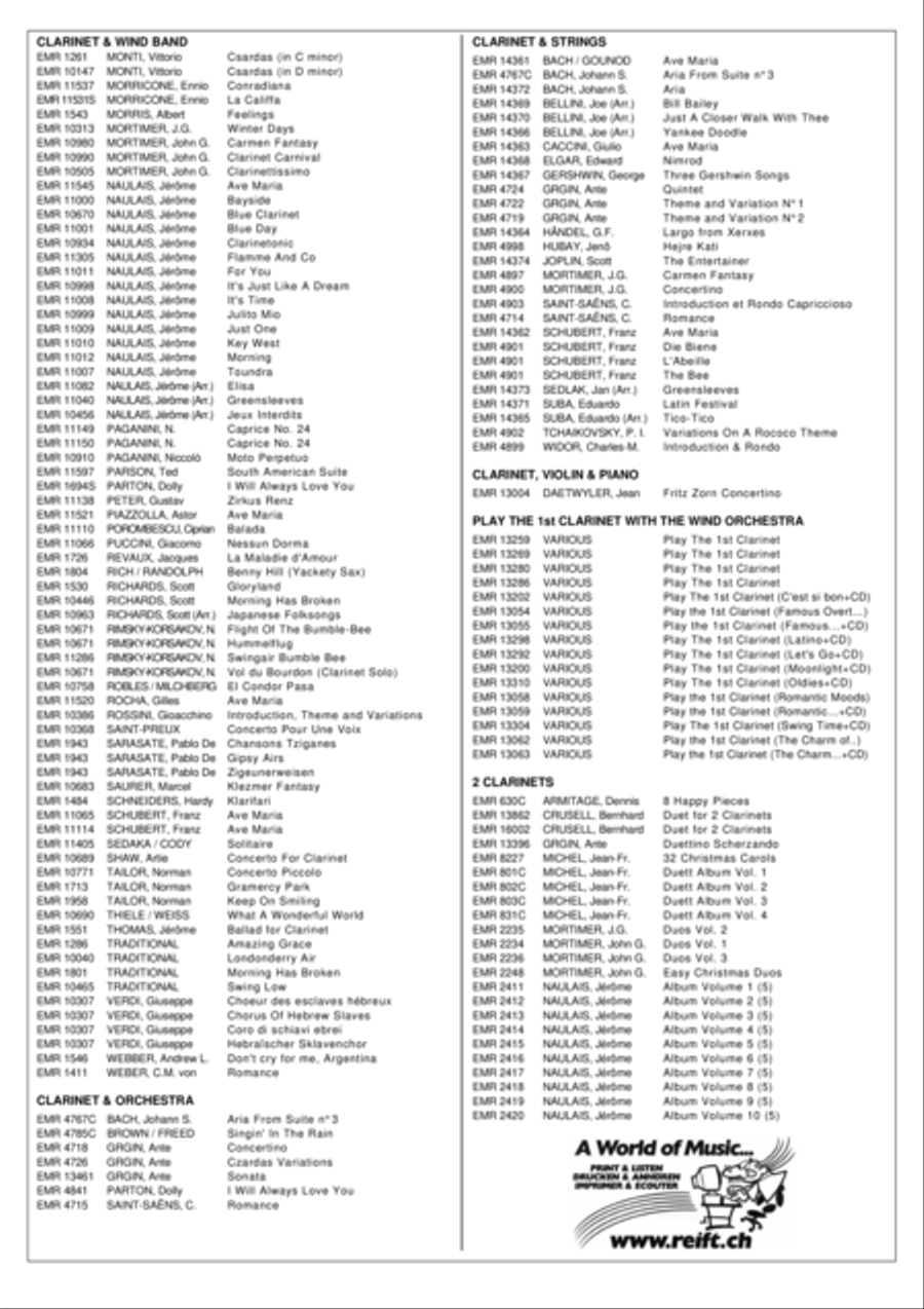 9 Duets Clarinet Duet scores gallery preview page 12