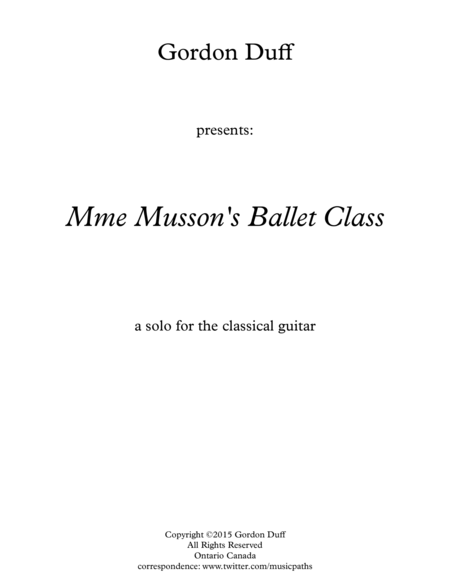 Mme Musson's Ballet Class image number null