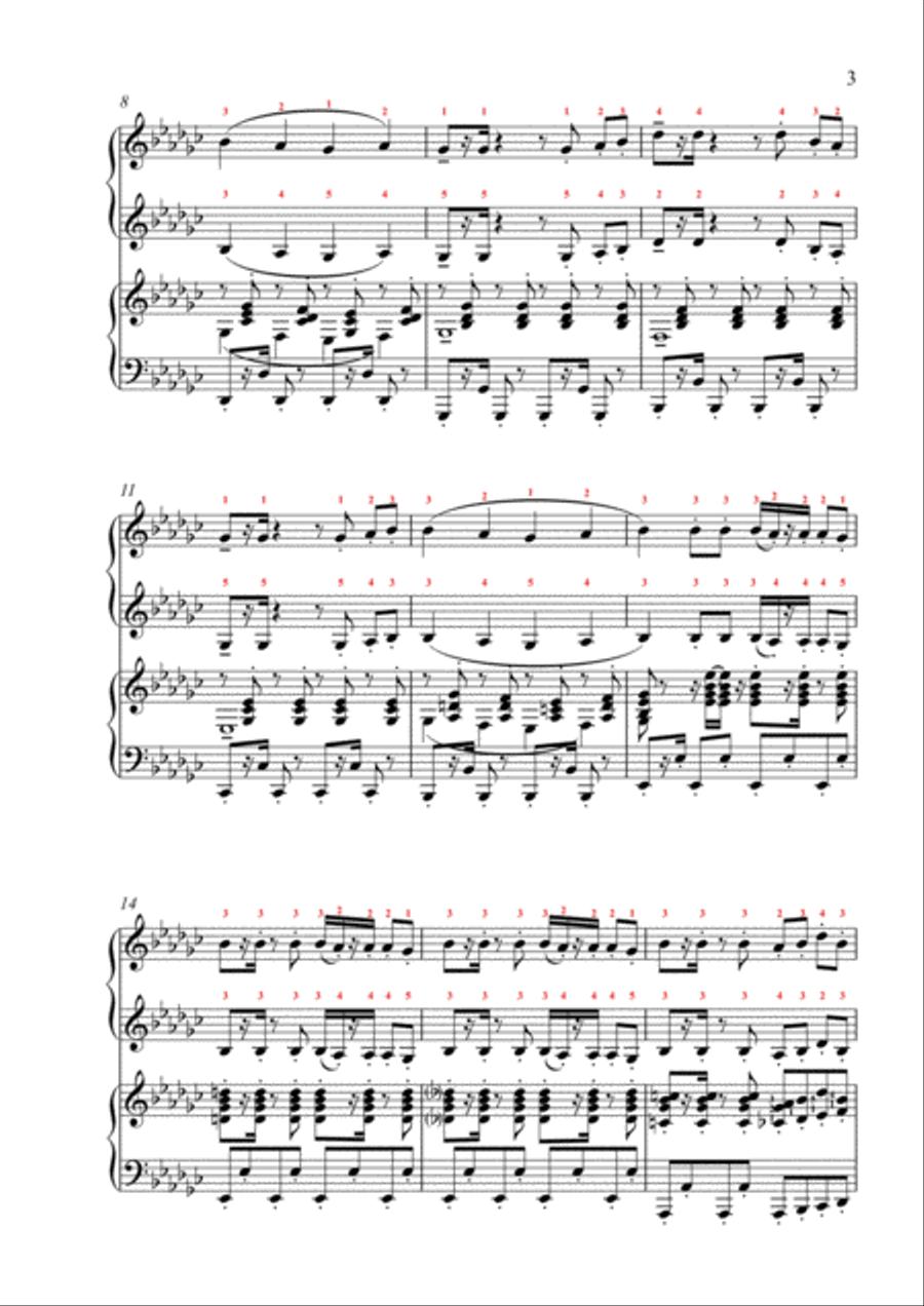 Five-Finger Disco! (Piano Duet - Four Hands) Piano Method scores gallery preview page 3