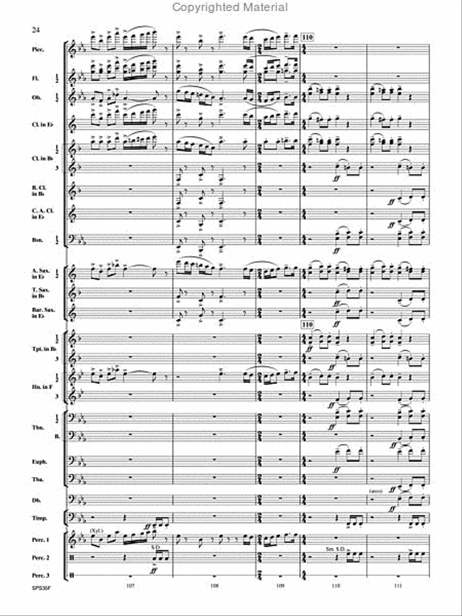 Procession of the Academics Concert Band scores gallery preview page 25