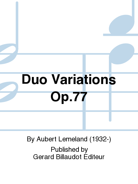 Duo Variations Op.77