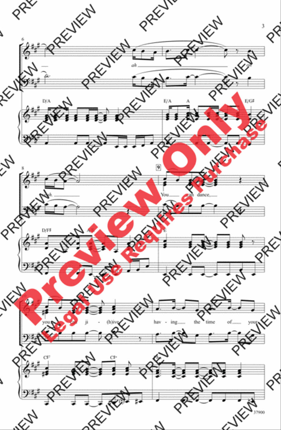 Dancing Queen 3-Part scores gallery preview page 14