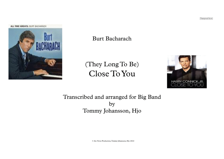 (they Long To Be) Close To You Jazz Ensemble scores gallery preview page 1