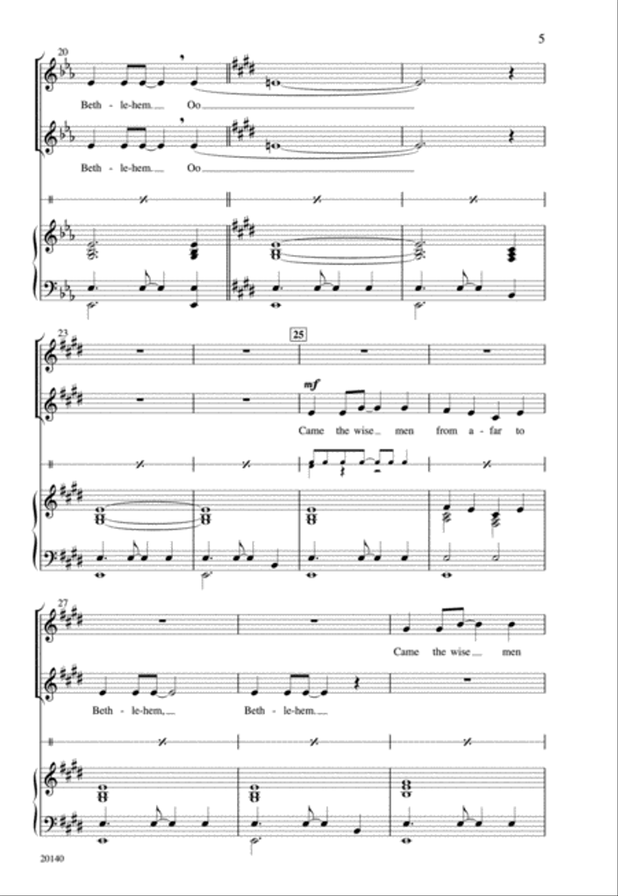Bethlehem Hallelu 2-Part scores gallery preview page 4