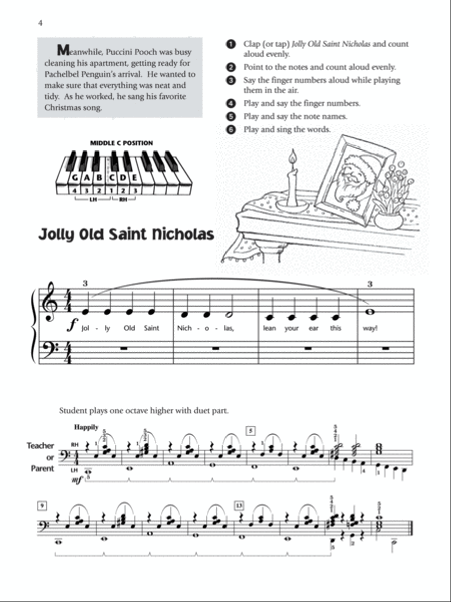 Music for Little Mozarts Christmas Fun, Book 4 Piano Method scores gallery preview page 4