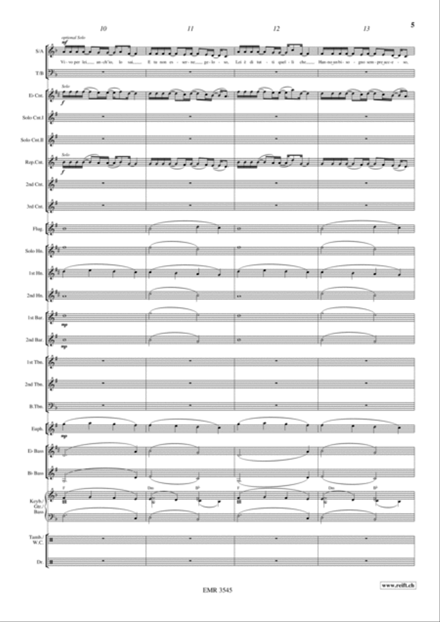 Vivo Per Lei 4-Part scores gallery preview page 6