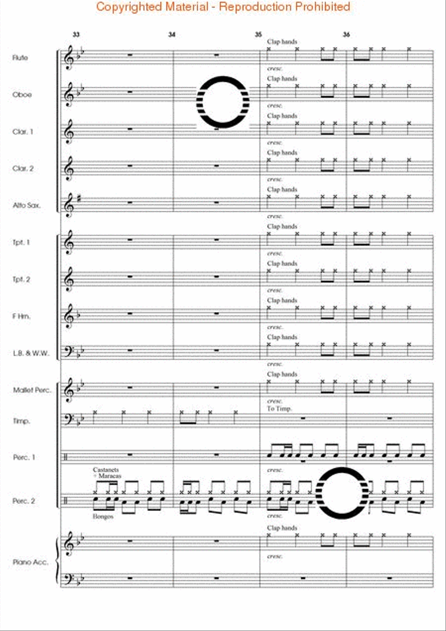 Fandango El Dorado Concert Band scores gallery preview page 10