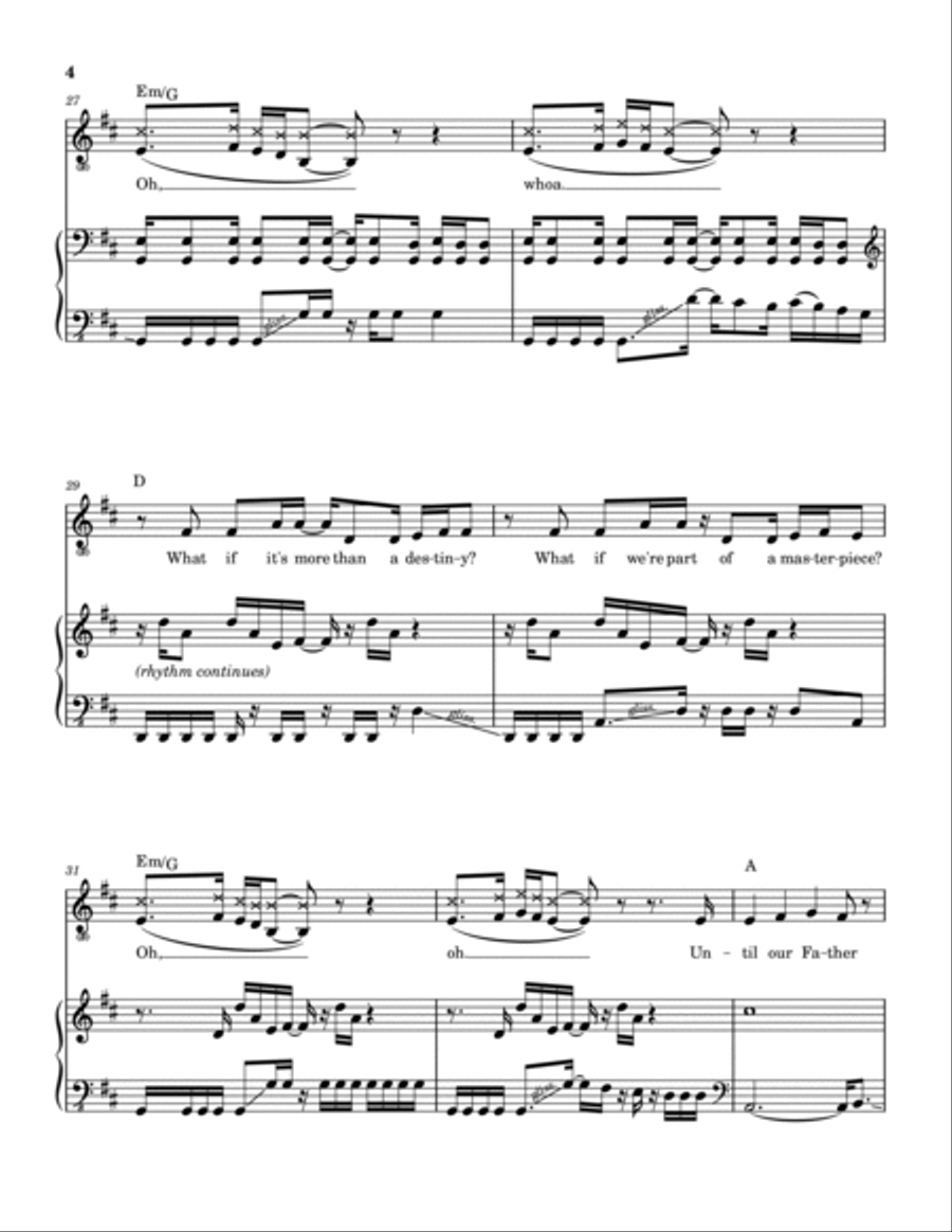 These Days Piano, Vocal, Guitar scores gallery preview page 5