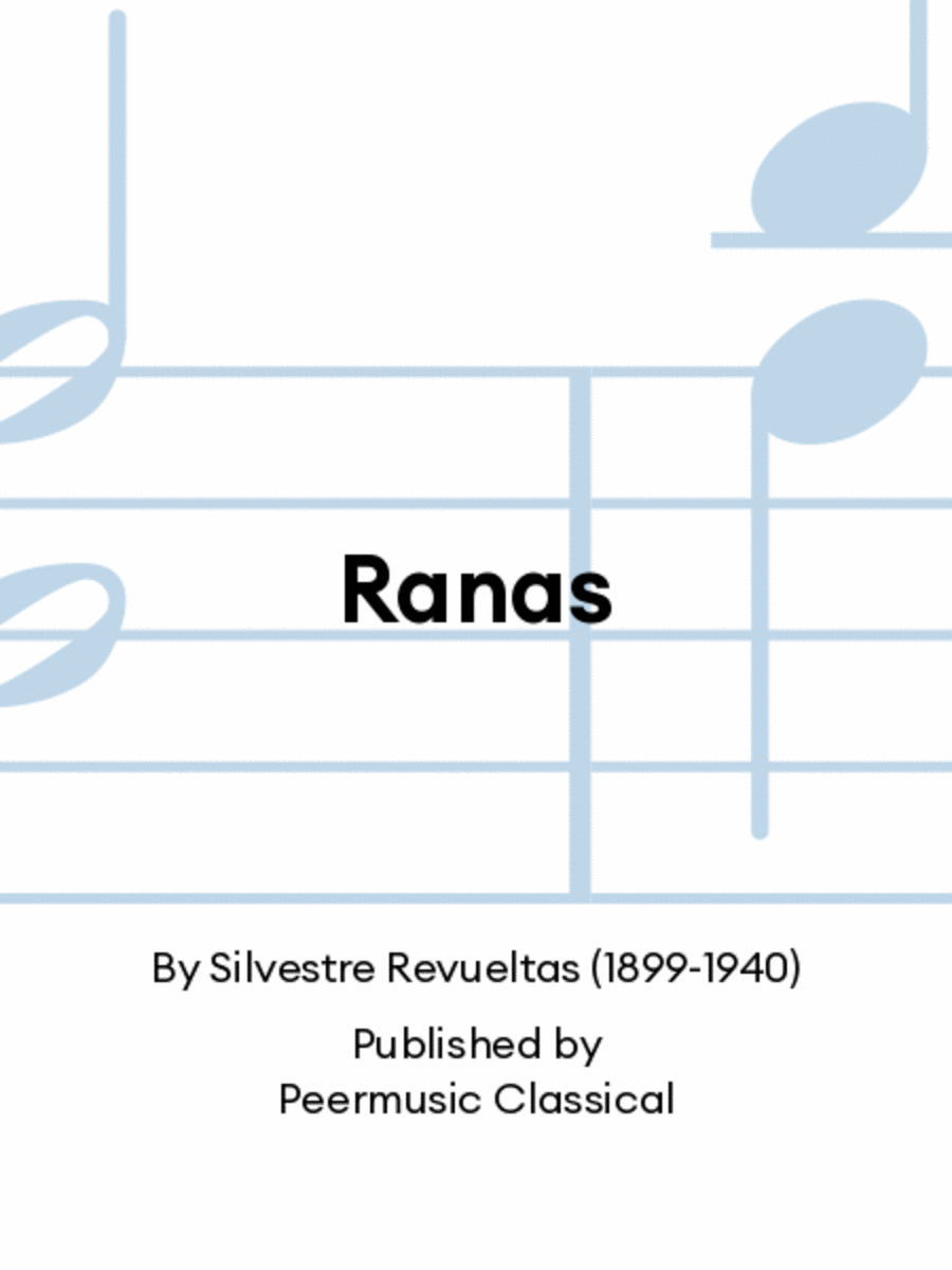 Ranas Ranas Voice scores gallery preview page 1