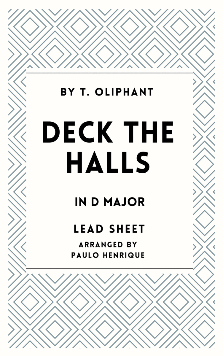 Deck the Halls - Lead Sheet - D Major image number null