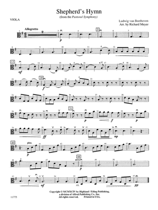 Shepherd's Hymn: Viola