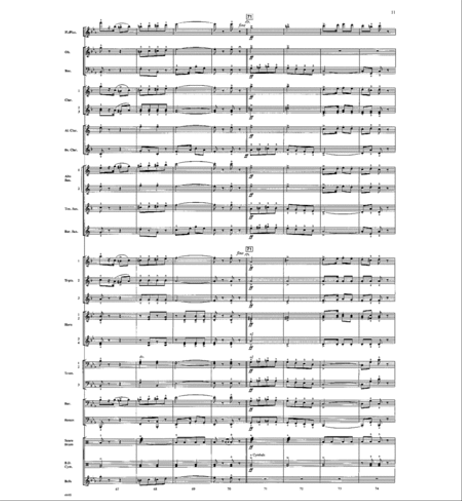 Circus Days Concert Band scores gallery preview page 10