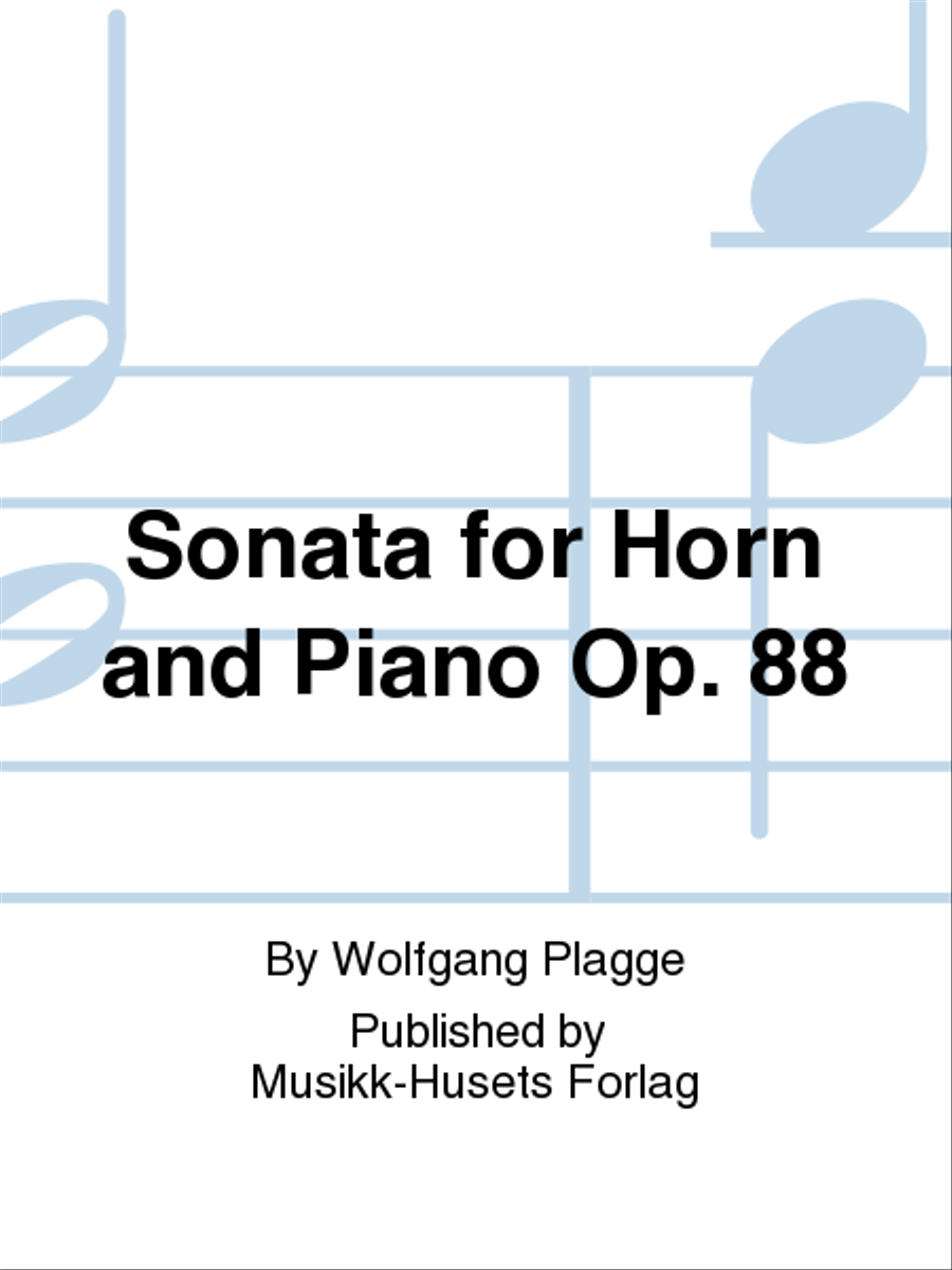 Sonata for Horn and Piano Op. 88