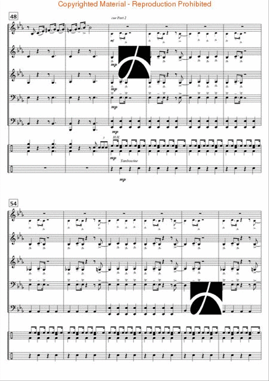 Blues Forever Concert Band scores gallery preview page 6