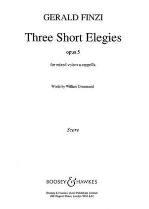 Book cover for 3 Short Elegies Op5