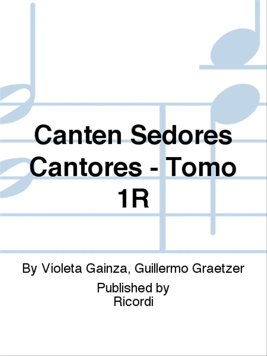 Canten Seðores Cantores - Tomo 1R School and Community scores gallery preview page 1