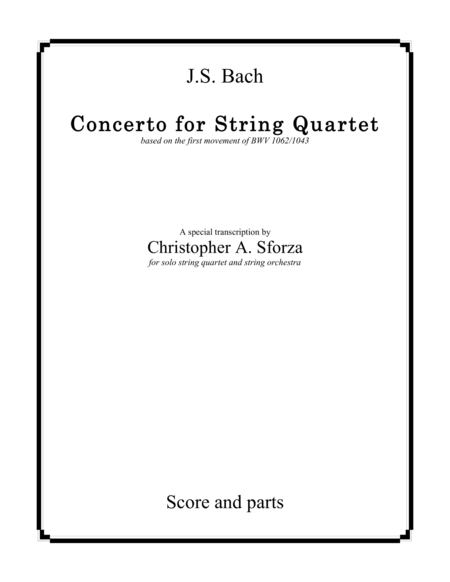 Concerto for String Quartet image number null