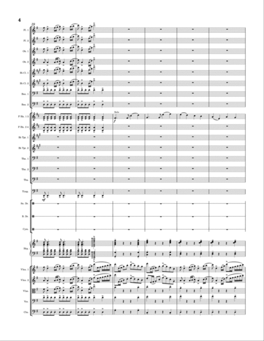 Grand Adventure Overture Full Orchestra scores gallery preview page 4