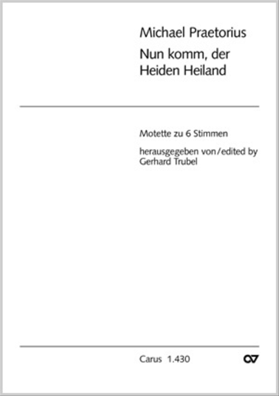 Now come, the nation's Saviour (Nun komm, der Heiden Heiland) Choir scores gallery preview page 1