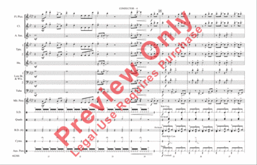 Don't Start Now Marching Band scores gallery preview page 5