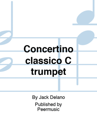Book cover for Concertino classico C trumpet
