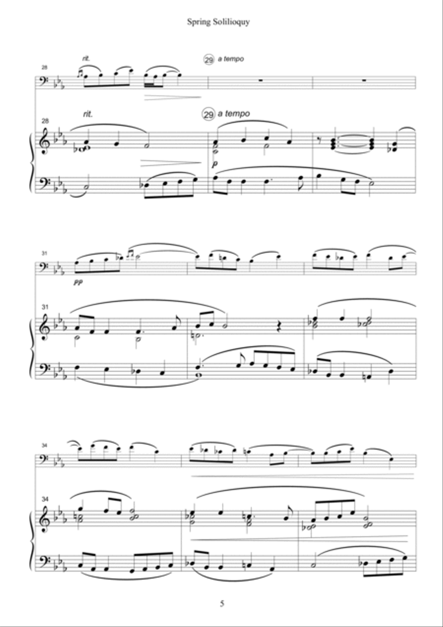 Spring Soliloquy - Bassoon Bassoon scores gallery preview page 5