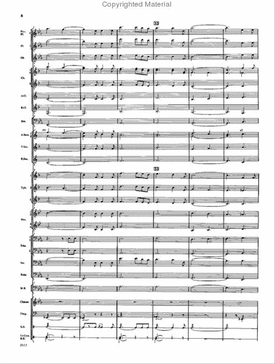 Fanfare and Ceremony Fanfare and Ceremony Concert Band scores gallery preview page 7
