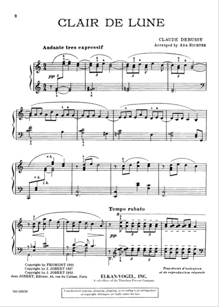 Clair De Lune Chamber Music scores gallery preview page 2