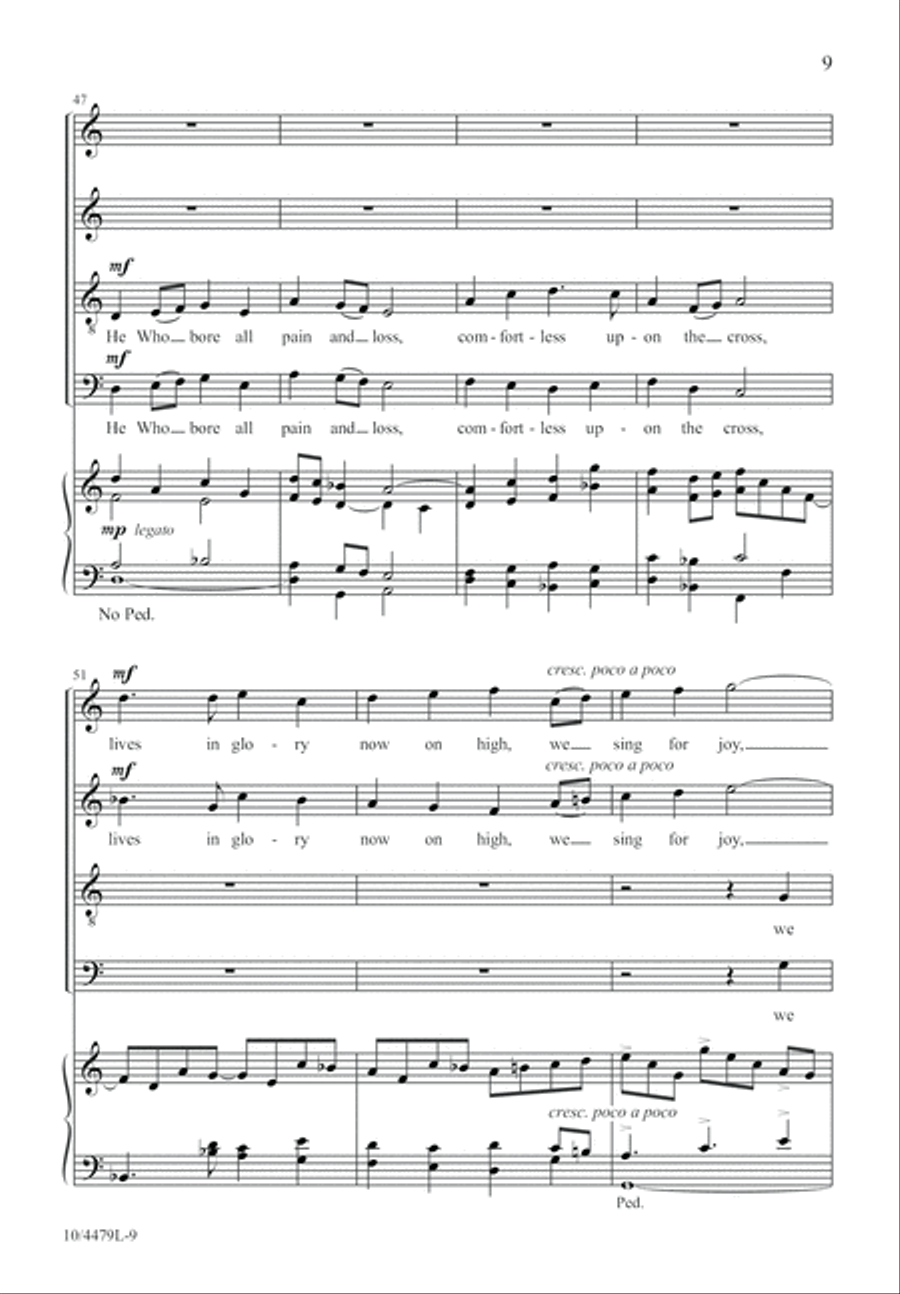 Sing for Joy, Alleluia! 4-Part scores gallery preview page 10