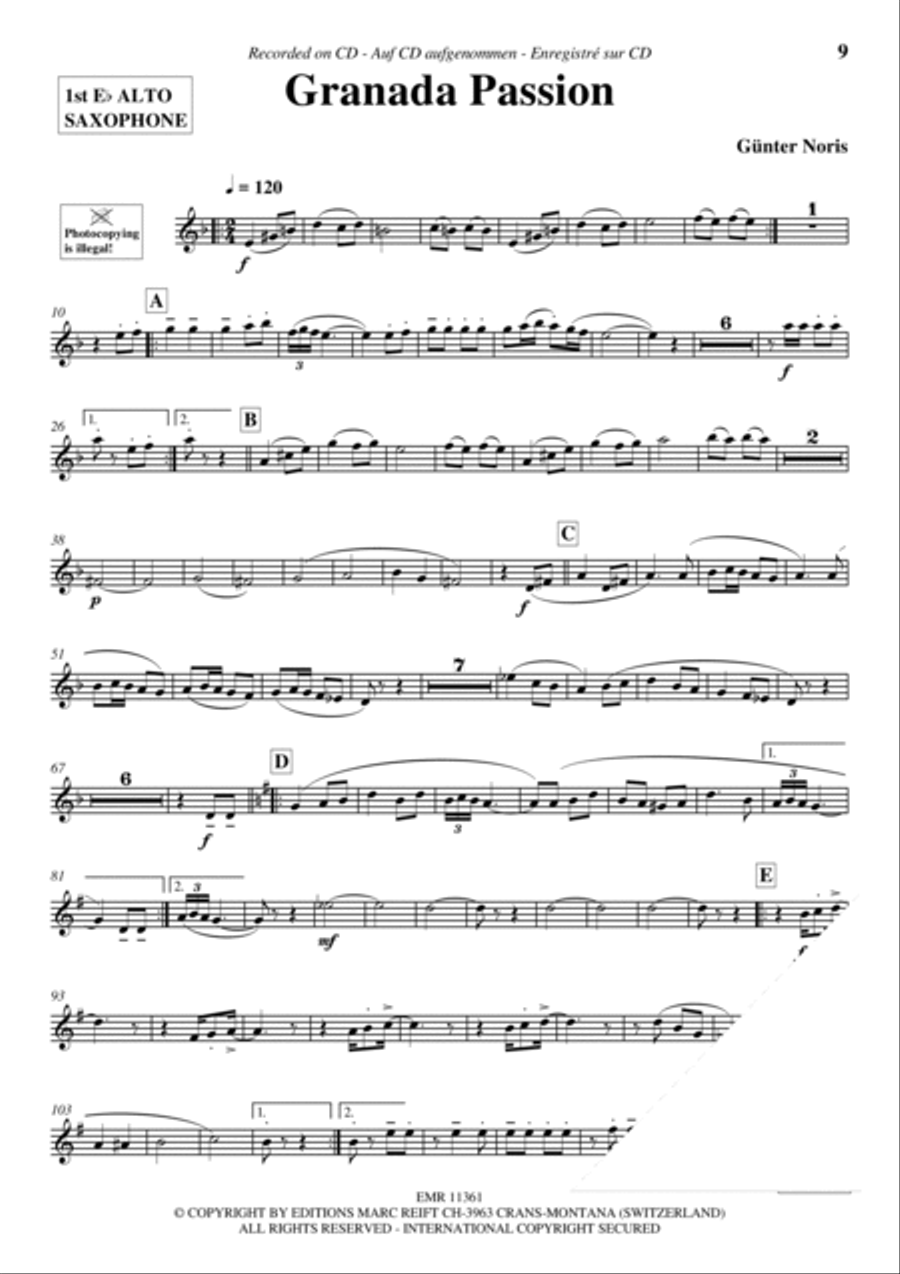 Play The 1st Alto Sax With The Ballroom Dance Orchestra Vol. 5 Alto Saxophone scores gallery preview page 8