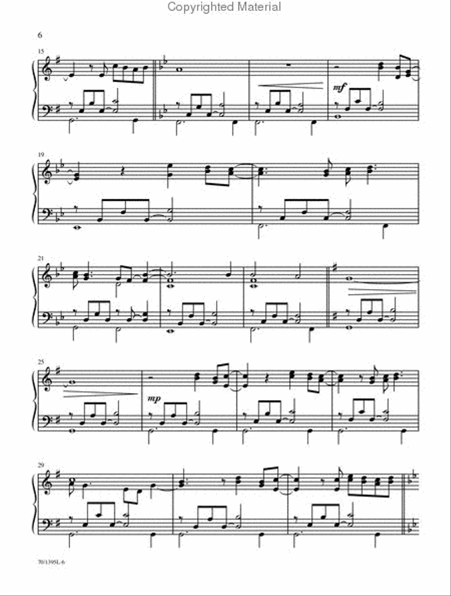Praise and Glory for Organ Organ Solo scores gallery preview page 6