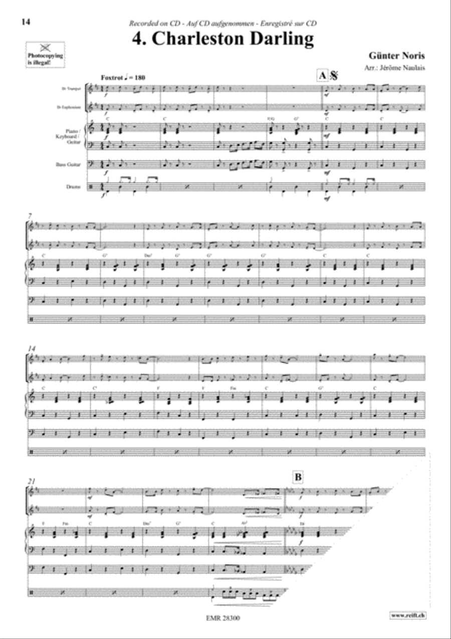 Let's Dance Volume 1 Brass Ensemble scores gallery preview page 6