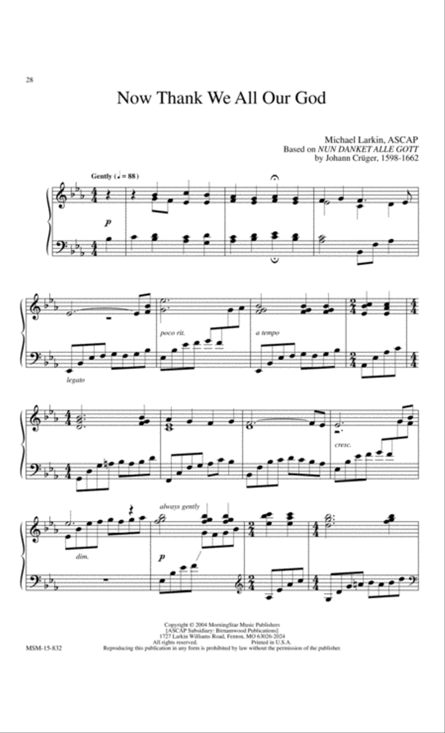 Be Thou My Vision 10 Meditative Hymns for Piano Easy Piano scores gallery preview page 11