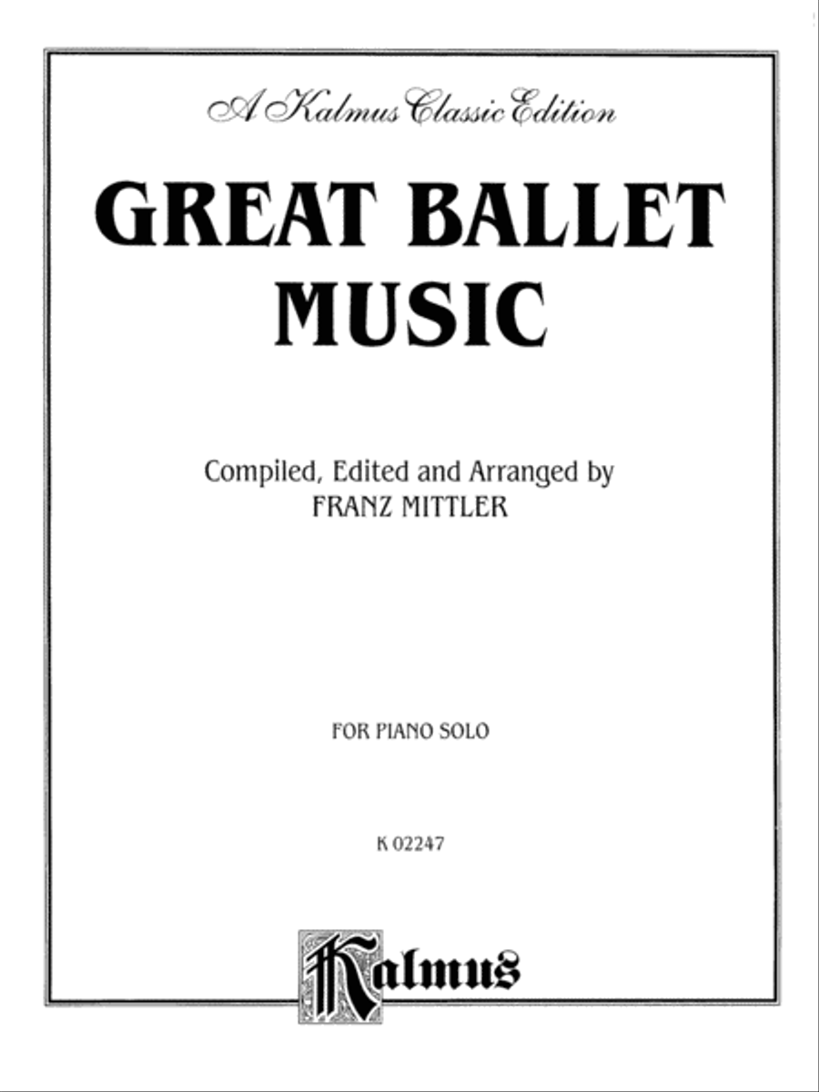 Great Ballet Music Great Ballet Music Piano Solo scores gallery preview page 2