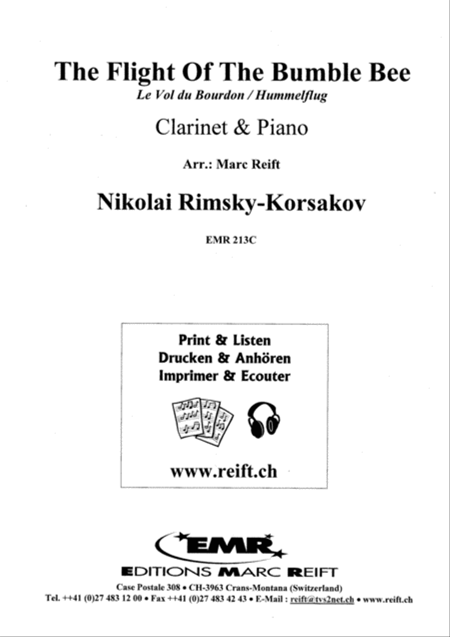 The Flight Of The Bumble Bee Clarinet Solo scores gallery preview page 2