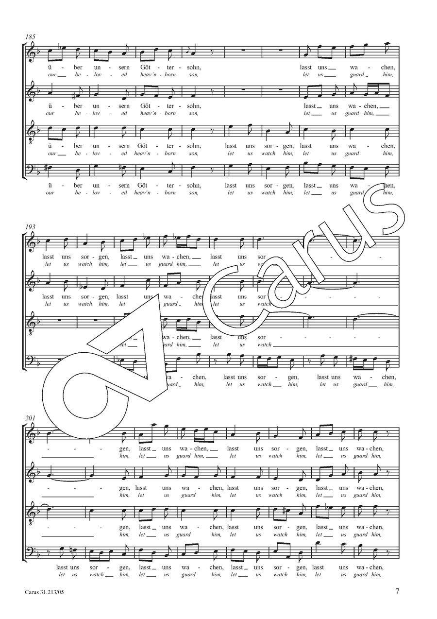 Let us watch him, let us guard him 4-Part scores gallery preview page 8